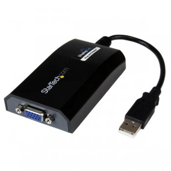 StarTech.com Adaptador de Vídeo Externo USB a VGA - Tarjeta Gráfica Externa Cable para Mac y PC - 1920x1200