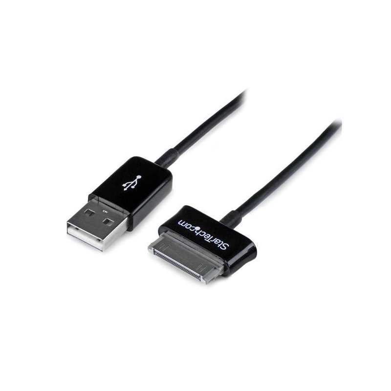 StarTech.com Cable Adaptador 1m Conector Dock USB para Samsung Galaxy Tab - Negro - USB A Macho