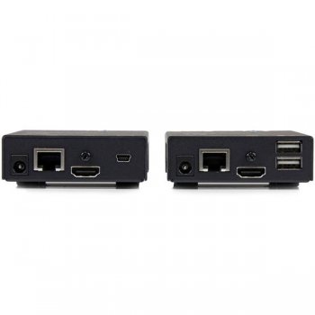 StarTech.com Extensor HDMI por CAT5 HDBaseT con Concentrador USB e IR - Alargador 90m - Hasta 4K