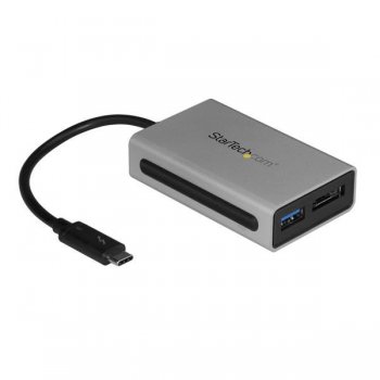 StarTech.com Adaptador Conversor Thunderbolt 3 a eSATA con Puerto USB 3.1 - Adaptador USC Tipo C a USB A- USBC