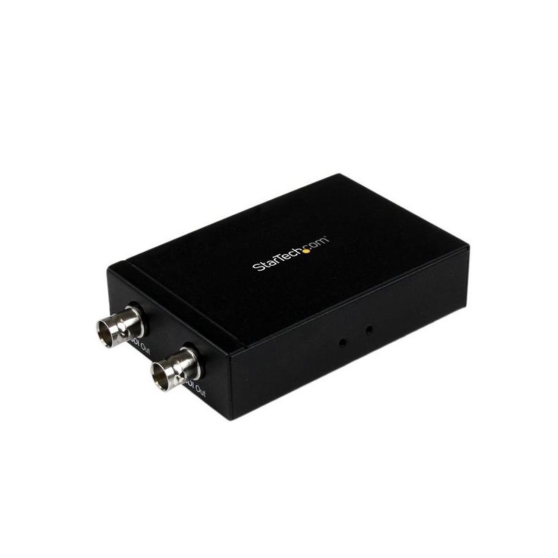 StarTech.com Conversor HDMI a SDI - Adaptador HDMI a SDI 3G con Salida Doble