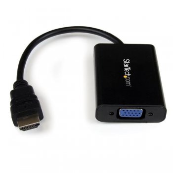 StarTech.com Cable Adaptador Externo Conversor de Vídeo y Audio HDMI a VGA - 1920x1200