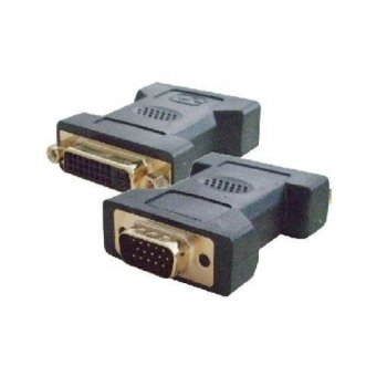 Nilox NX080200114 adaptador de cable VGA DVI-I Negro