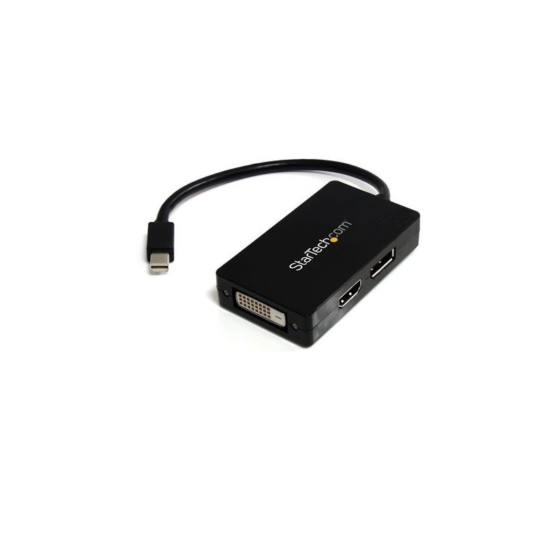 StarTech.com Adaptador de vídeo externo triple head Mini DisplayPort a DVI HDMI y DP conversor
