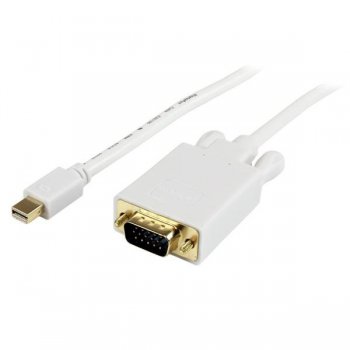 StarTech.com Cable de 3m de Vídeo Adaptador Conversor Activo Mini DisplayPort a VGA - 1080p - Blanco