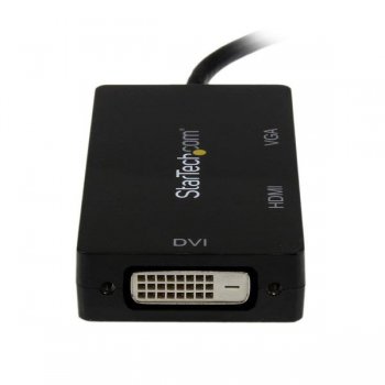 StarTech.com Adaptador Conversor de Mini DisplayPort a VGA DVI o HDMI - Convertidor A V 3 en 1 para viajes