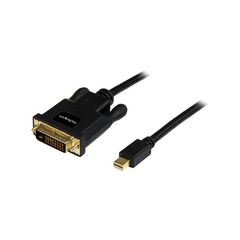 StarTech.com Cable de 91cm Adaptador de Vídeo Mini DisplayPort a DVI-D - Conversor Pasivo - 1920x1200 - Negro