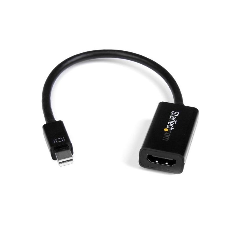 StarTech.com Conversor de Vídeo Mini DisplayPort a HDMI con Audio – Adaptador Activo MDP 1.2 para MacBook Pro – 4K 30Hz - Negro