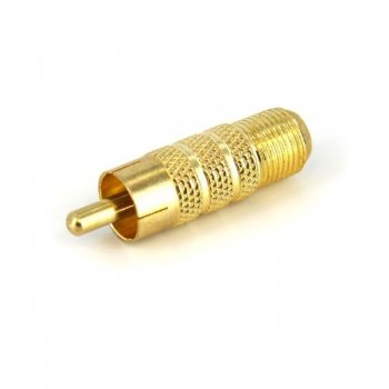 StarTech.com RCA to F Type Coaxial Adapter, M F conector coaxial