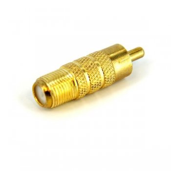StarTech.com RCA to F Type Coaxial Adapter, M F conector coaxial