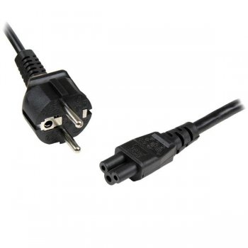 StarTech.com Cable de 1m de Alimentación con 3 Clavijas para Ordenador Portátil - Cable Schuko CEE7 a C5 Hoja de Trébol