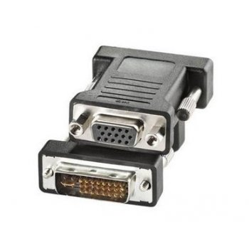 Nilox CRO12033105 adaptador de cable DVI-I VGA Negro
