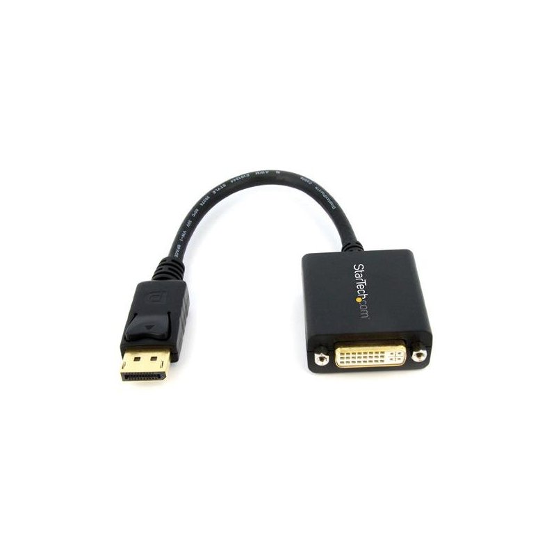 StarTech.com Adaptador de Vídeo DisplayPort a DVI - Conversor DP - Hasta 1920x1200 - Convertidor Pasivo Externo