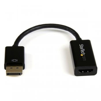 StarTech.com Conversor de Vídeo DisplayPort a HDMI con Audio – Adaptador Activo DP 1.2 para Ordenadores de Sobremesa Laptops –