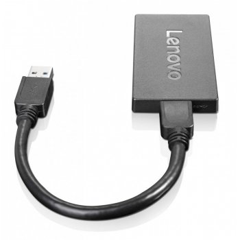 Lenovo 4X90J31021 adaptador de cable USB DisplayPort Negro