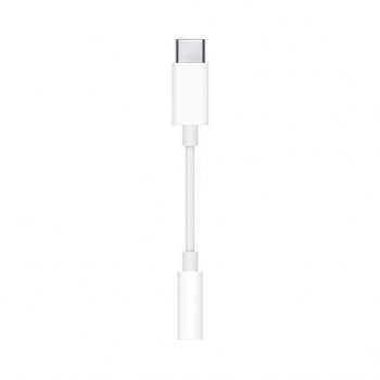 Apple MU7E2ZM A adaptador de cable 3.5mm USB-C Blanco