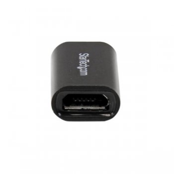 StarTech.com Adaptador de Conector Apple Lightning de 8 pines a Micro USB para iPhone   iPod   iPad - Negro