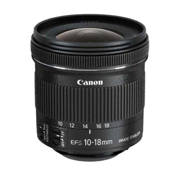 Canon EF-S 10-18 f 4.5-5.6 IS STM Objetivo ultra ancho Negro