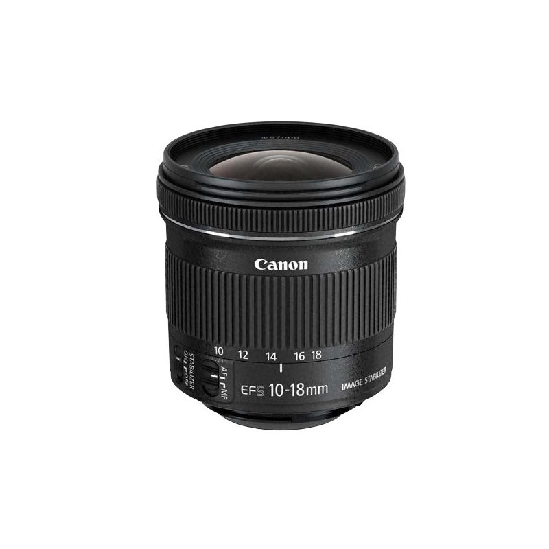 Canon EF-S 10-18 f 4.5-5.6 IS STM Objetivo ultra ancho Negro