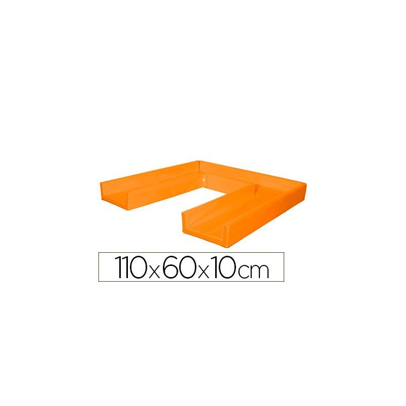 Colchon de dormir sumo didactic plegable 110x60x10 cm naranja