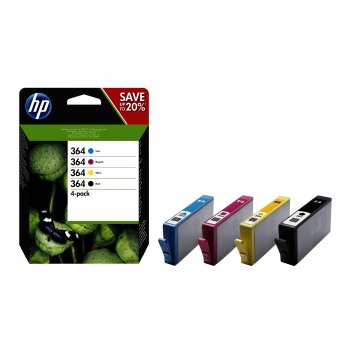 Cartucho de Tinta N9J73AE | HP 364 Original CMYK Pack 2