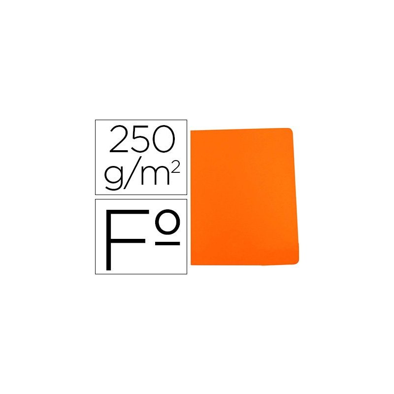Subcarpeta cartulina gio simple intenso folio naranja 250g m2