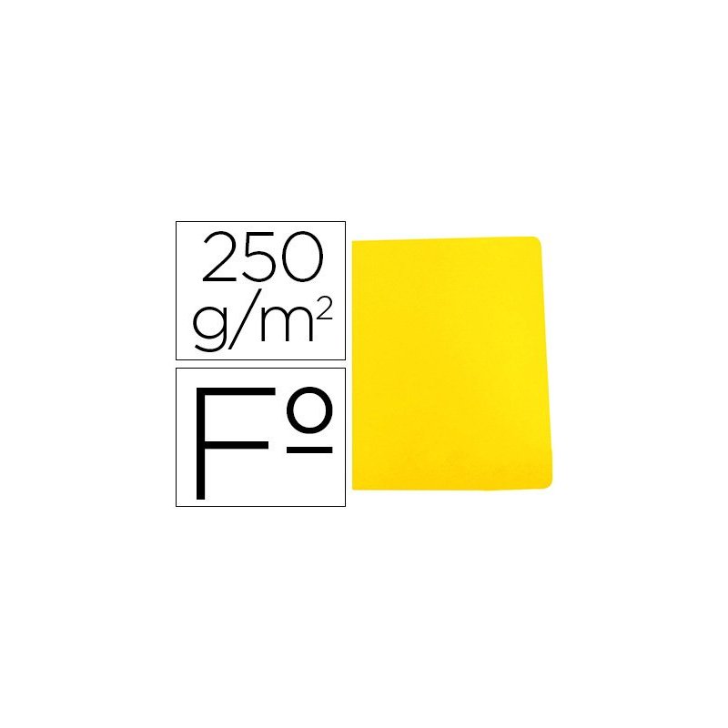 Subcarpeta cartulina gio simple intenso folio amarillo 250g m2