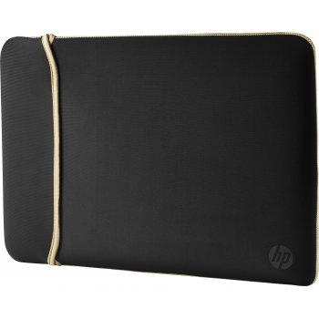 HP Reversible Neoprene maletines para portátil 39,6 cm (15.6") Funda Negro, Oro