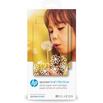 HP Sprocket Studio Ink and Photo Paper-80 sht 10 x 15 cm (4 x 6 in)