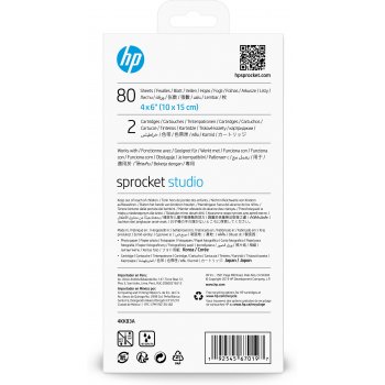 HP Sprocket Studio Ink and Photo Paper-80 sht 10 x 15 cm (4 x 6 in)