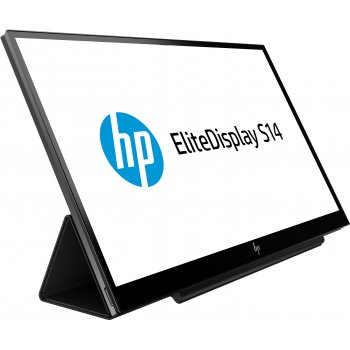 HP EliteDisplay S14 LED display 35,6 cm (14") Full HD Plana Mate Negro