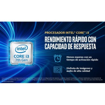 HP 260 G3 7ª generación de procesadores Intel® Core™ i3 i3-7130U 8 GB DDR4-SDRAM 1000 GB Unidad de disco duro Negro Mini PC
