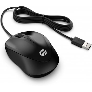 HP 1000 ratón USB 1200 DPI Ambidextro