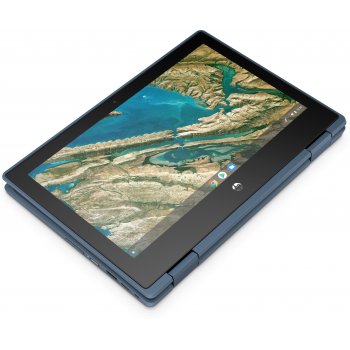 HP Chromebook x360 11 G3 EE Azul 29,5 cm (11.6") 1366 x 768 Pixeles Pantalla táctil Intel® Celeron® N 4 GB LPDDR4-SDRAM 32 GB