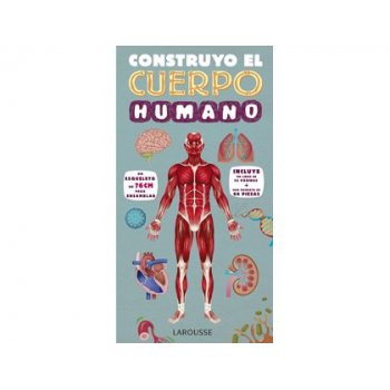 Libro larousse construyo el cuerpo humano tapa cartone 32 paginas 365x190 mm