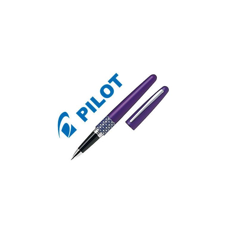 Boligrafo pilot urban mr retro pop violeta 0,7 mm con bolsa y estuche