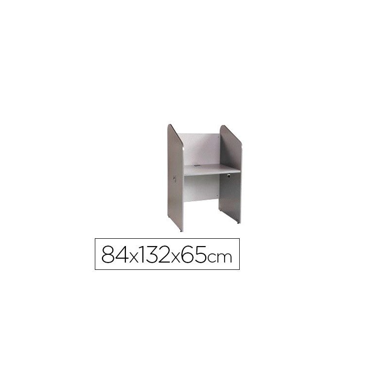 Mesa centro de llamadas rocada individual serie welcome 84x132x65 cm acabado ab02 aluminio gris