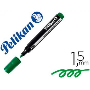 Rotulador pelikan marcador permanente marker 407 verde