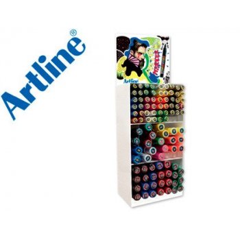 Expositor artline poster marker 96 uds colores surtidos - 51 uds 2 mm 29 uds 6 mm 16 uds 12 mm