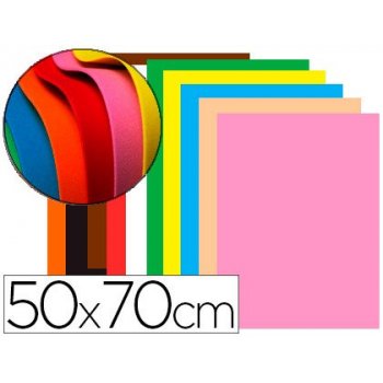 Goma eva liderpapel 50x70cm 60g m2 espesor 1,5mm colores surtidos