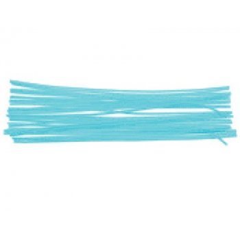Varillas de chenilles unicolor azul 50 cm x 0,6 mm blister de 15 unidades