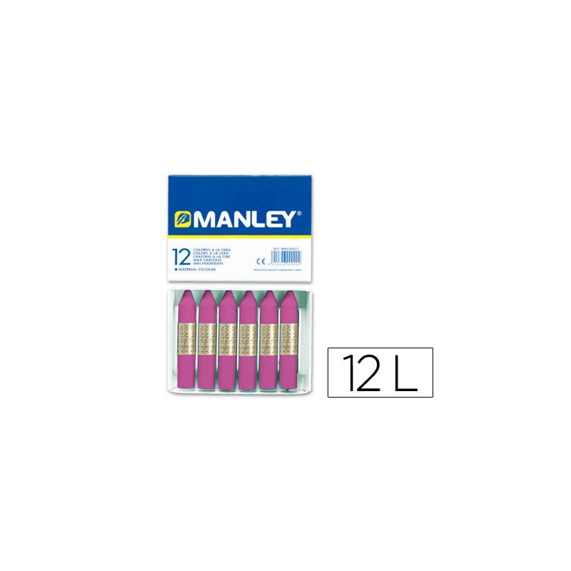 Lapices cera manley unicolor lila nº 39 caja de 12