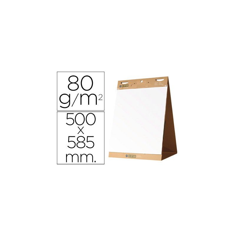 Bloc congreso bi-office liso autoadhesivo sobremesa 500 x 585 mm papel de 80g m