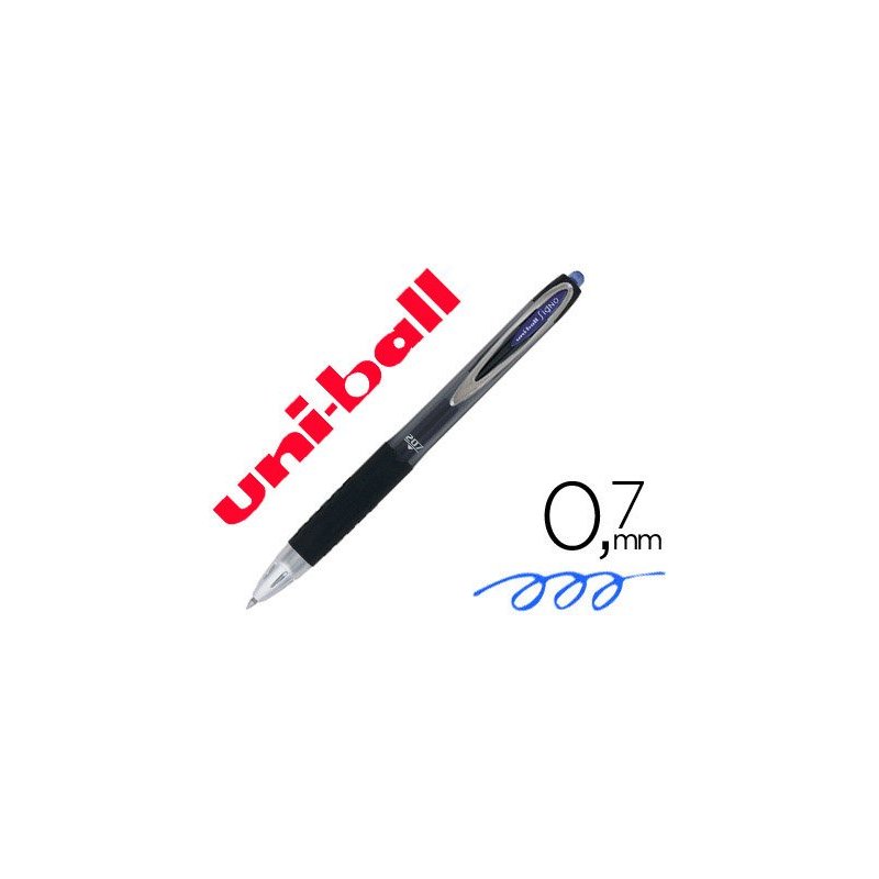 Boligrafo uni-ball roller umn-207 retractil 0,7 mm color azul