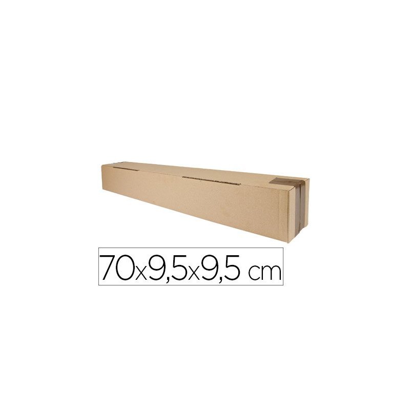 Caja para embalar q-connect tubo medidas 700x95x95 mm espesor carton 3 mm