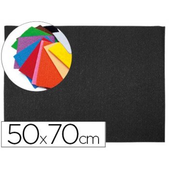 Goma eva liderpapel 50x70cm 60g m2 espesor 2mm textura toalla negro
