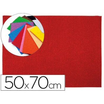 Goma eva liderpapel 50x70cm 60g m2 espesor 2mm textura toalla rojo