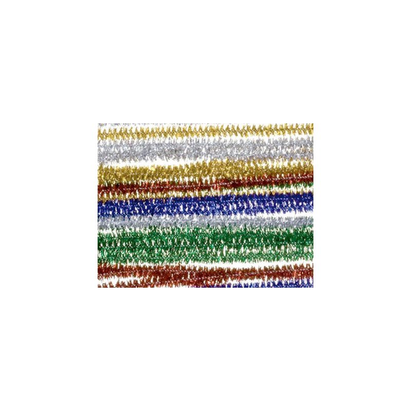 Varillas de chenille 30cm bolsas de 25 unidades colores brillantes surtidos
