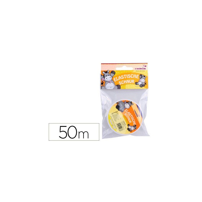 Cordon elastico transparente 50 mt grosor 0,45 mm