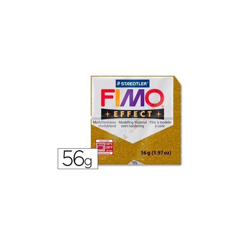 Pasta staedtler fimo effect 56 gr oro purpurina